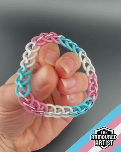 Transgender Stretchy Chainmail Bracelets