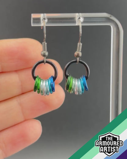 Gay (Man Love Man) Small Ringlette Earrings