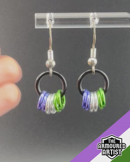 Genderqueer Small Ringlette Earrings