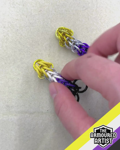 Nonbinary Pocket Rocket Keychains/Necklaces