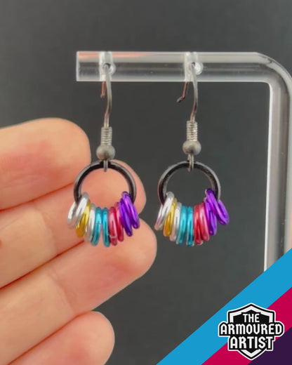 Polyamory (New Flag) Small Ringlette Earrings